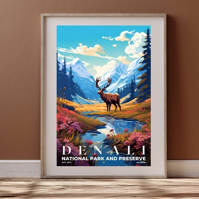 Denali National Park and Preserve Poster, Travel Art, Office Poster, Home Decor | S7 - image4
